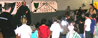 2007 RPG Research founder running "Extreme Medieval Sports" "Joust-A-Lot" program in partnership with Eastern Washington University and Northeast Youth Center for at-risk and hungry youth.